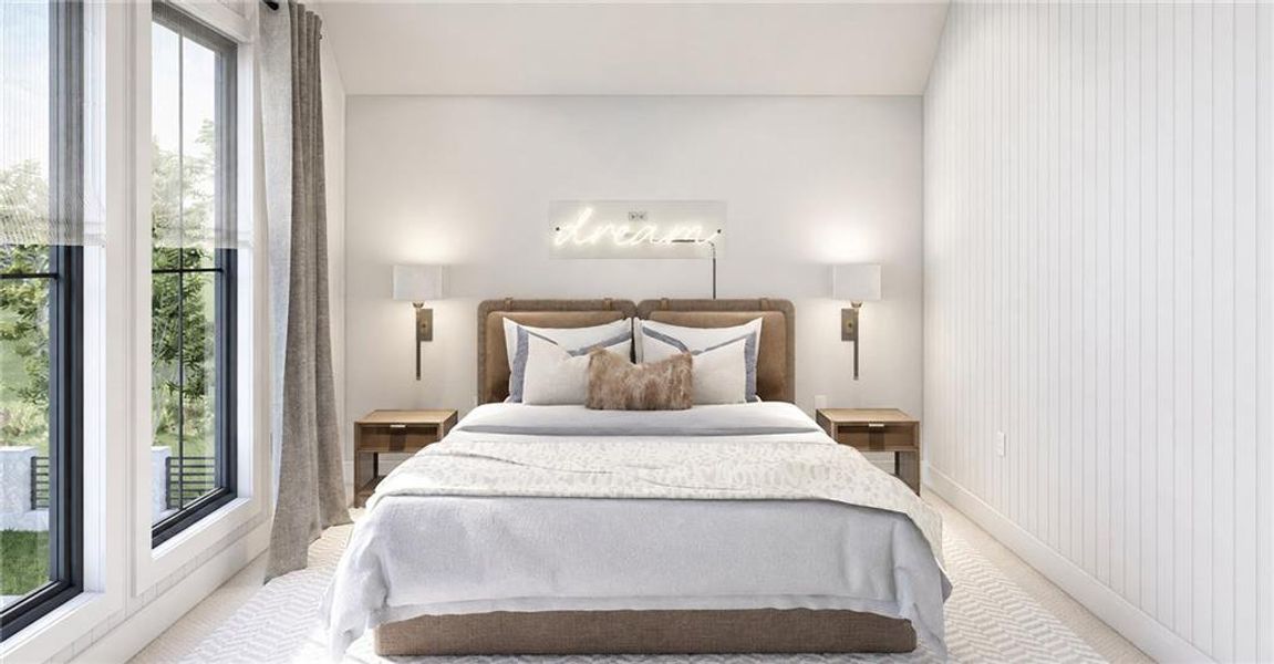 Furnished interior view inside a new home in , Atlanta (Image 24).