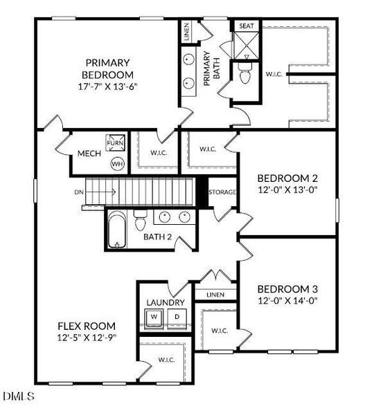 2nd Floor Layout - Lot 64