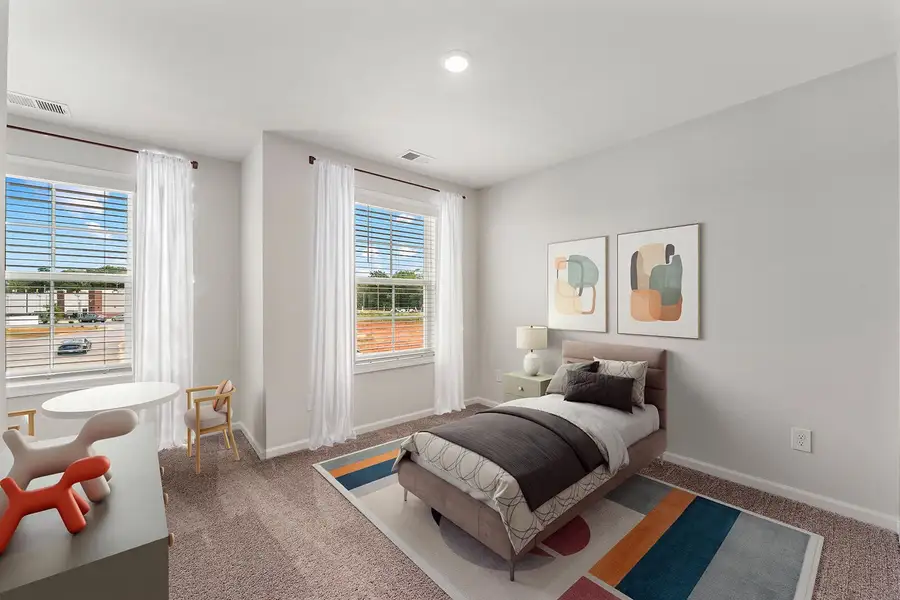 Furnished interior view inside a new home in Central Creek, Goose Creek (Image 4). Furnished interior view inside a new home in Central Creek, Goose Creek (Image 4).