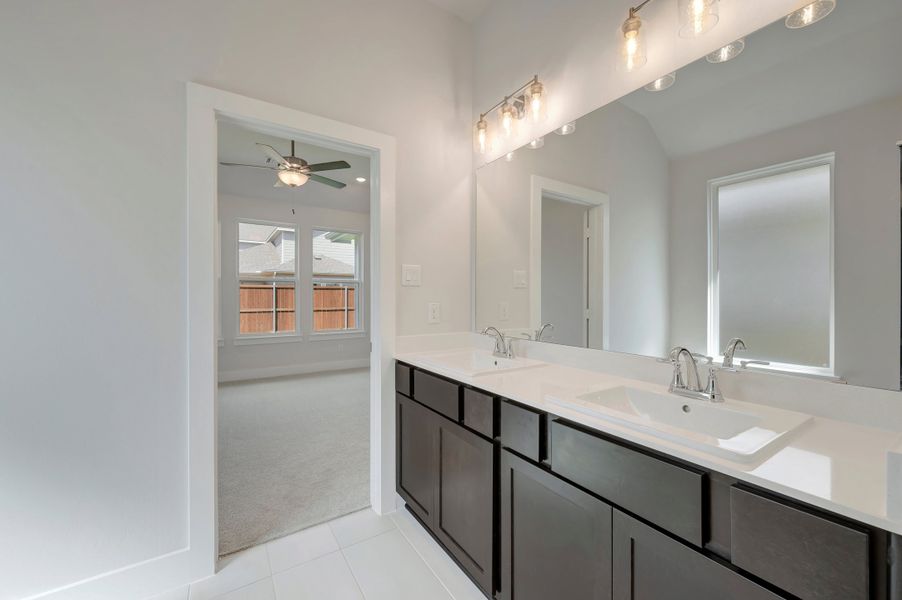 Furnished interior view inside a new home in The Meadows, Denton (Image 10).