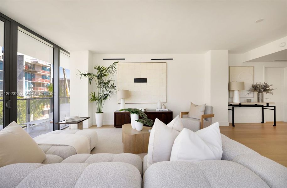 Furnished interior view inside a new home in , Bay Harbor Islands (Image 8).