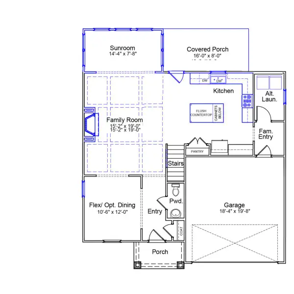 2D floor plan layout of this home in Indigo at Abbey Preserve, Wilmington, NC (Image 2). 2D floor plan layout of this home in Indigo at Abbey Preserve, Wilmington, NC (Image 2).