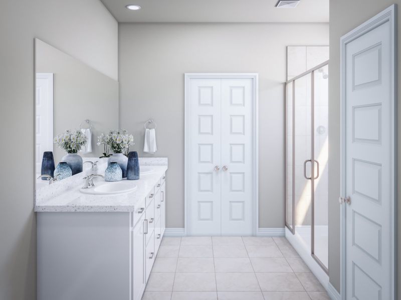 Furnished interior view inside a new home in Mason Woods, Cypress (Image 15).