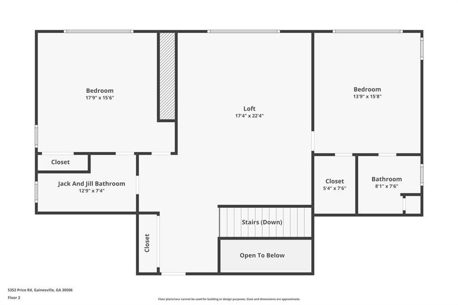 2D floor plan layout of this home in , Gainesville, GA (Image 7).