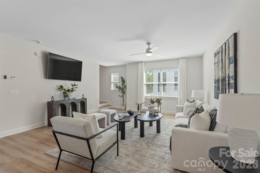 Furnished interior view inside a new home in , Charlotte (Image 33).