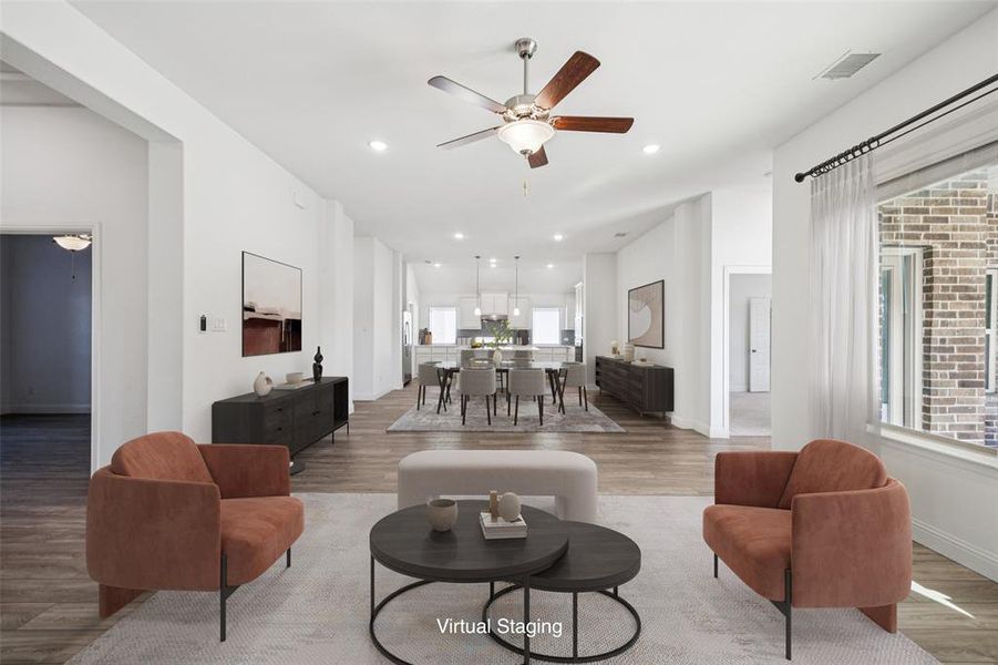 Furnished interior view inside a new home in Elevon, Lavon (Image 9).