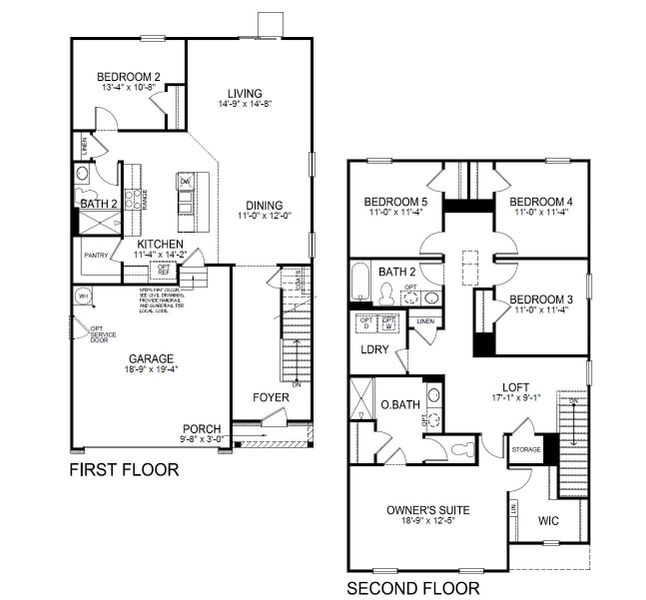 2D floor plan layout of this home in Fishel Village, Winston-Salem, NC (Image 3).