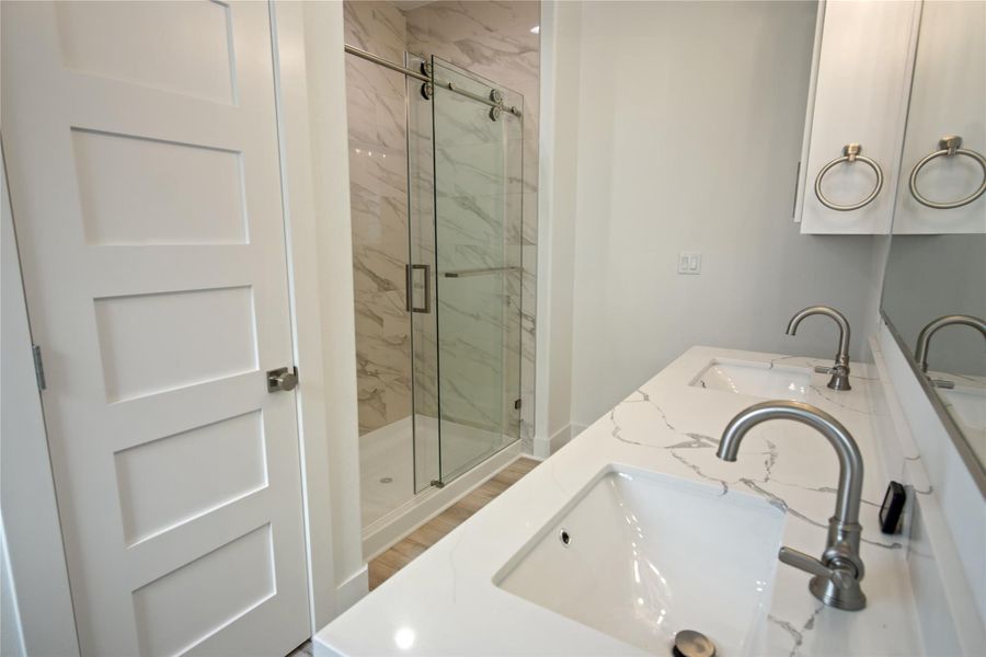 Close-up of interior finishes inside a home in , Crystal Beach (Image 19). Close-up of interior finishes inside a home in , Crystal Beach (Image 19).