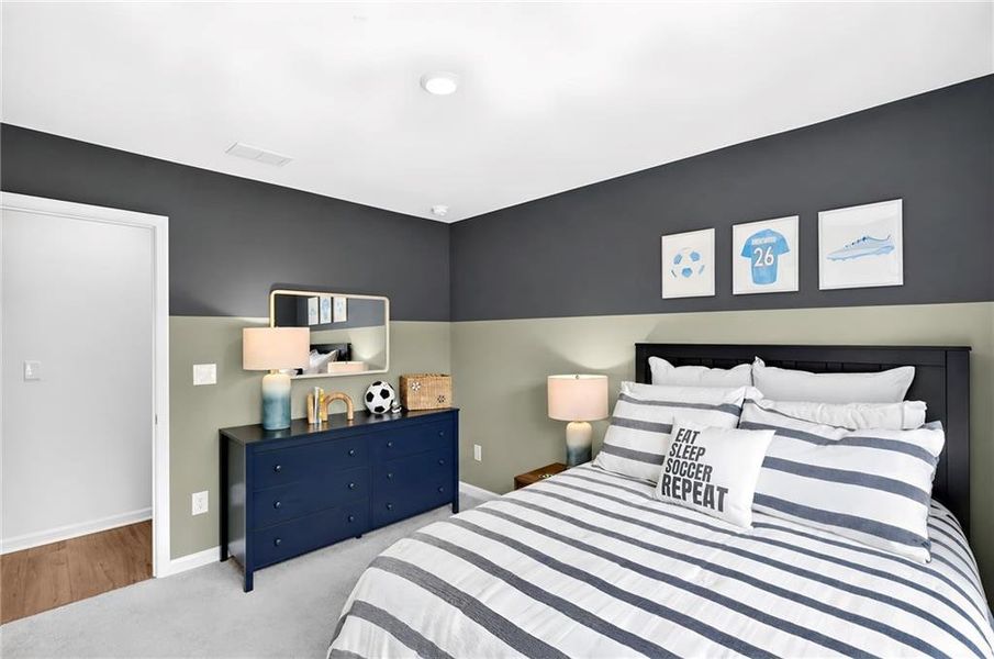 Furnished interior view inside a new home in Towns at Holly Springs, Holly Springs (Image 5). Furnished interior view inside a new home in Towns at Holly Springs, Holly Springs (Image 5).