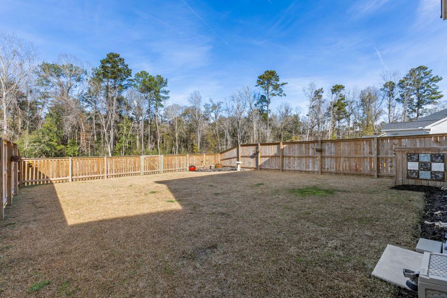 Exterior details and patio area of a home in Windsor Crossing, North Charleston (Image 3).