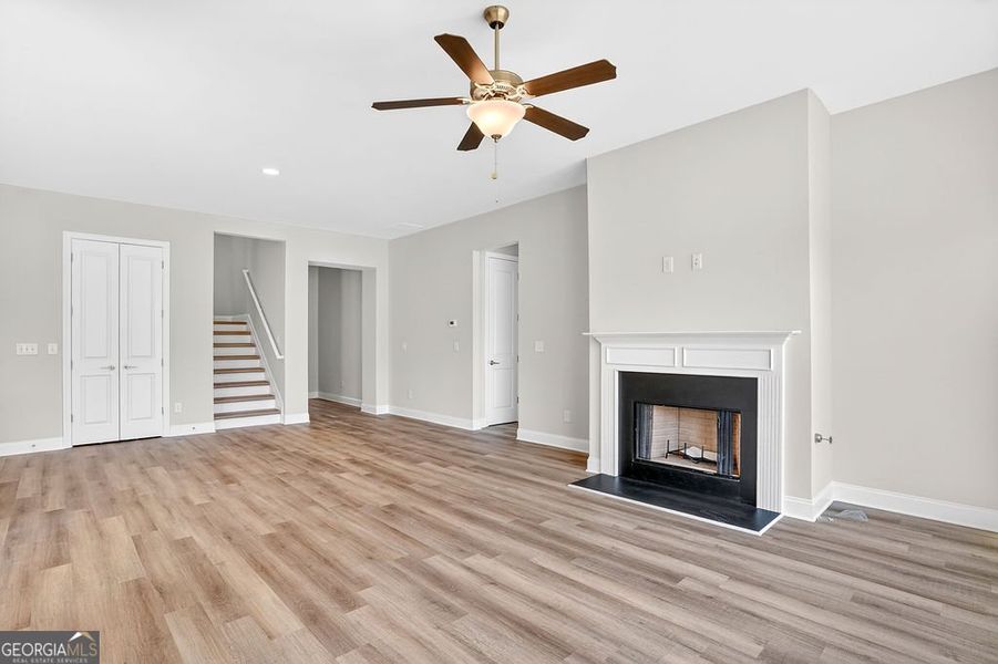 Spacious, unfurnished interior of a new home in Stone Brooke, Gray (Image 24).