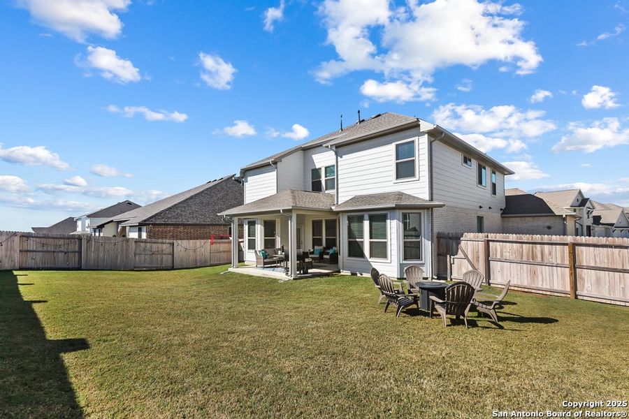 Exterior details and patio area of a home in Buffalo Crossing, Cibolo (Image 22). Exterior details and patio area of a home in Buffalo Crossing, Cibolo (Image 22).