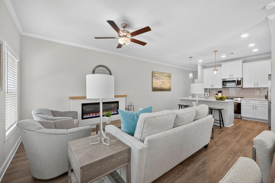 Furnished interior view inside a new home in Medlock Park, Austell (Image 8).
