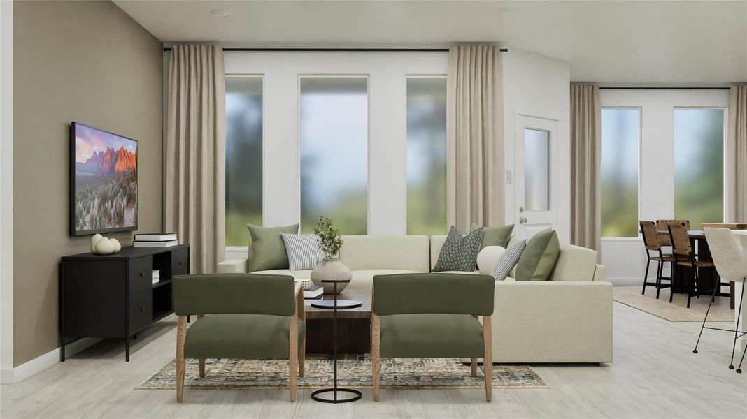 Furnished interior view inside a new home in Pleasant Hill, Bryan (Image 4).