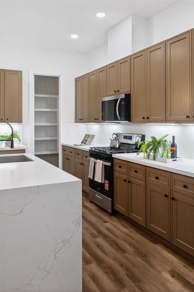 Furnished interior view inside a new home in , Houston (Image 37).