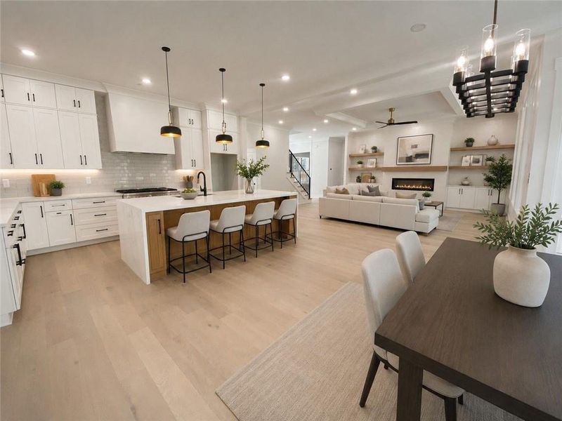 Furnished interior view inside a new home in , Dacula (Image 17).