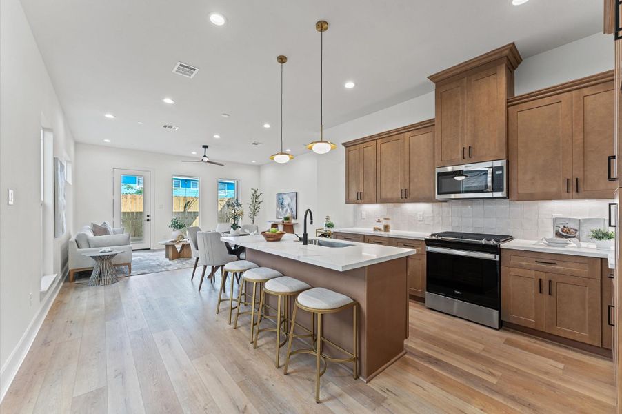 Spacious first floor living.