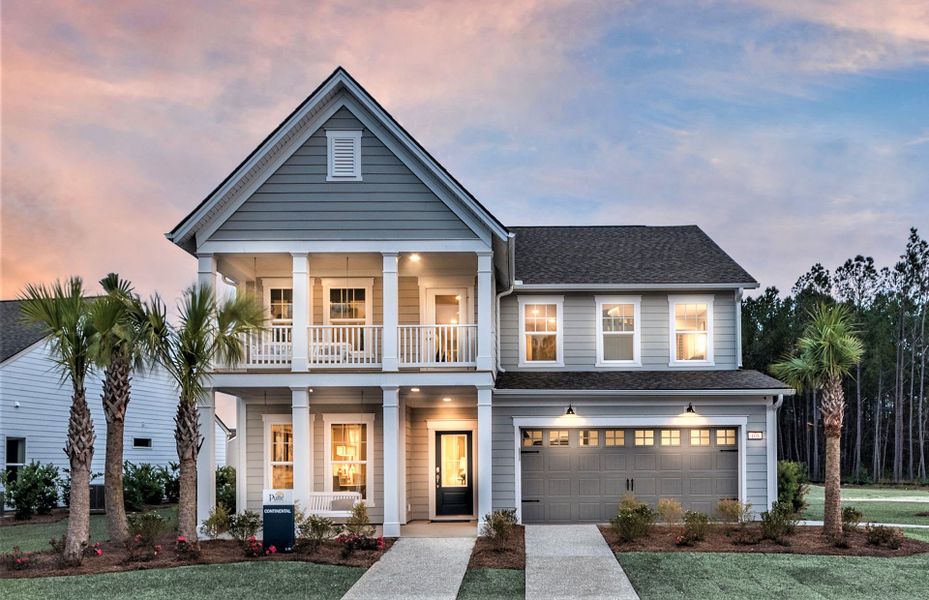 Front exterior of a new home in Midpoint at New Riverside, Bluffton, SC, highlighting curb appeal (Image 17).