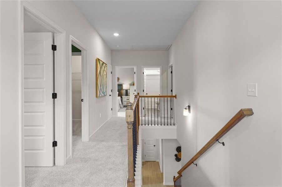 Furnished interior view inside a new home in Glen at Cave Springs, Douglasville (Image 34).