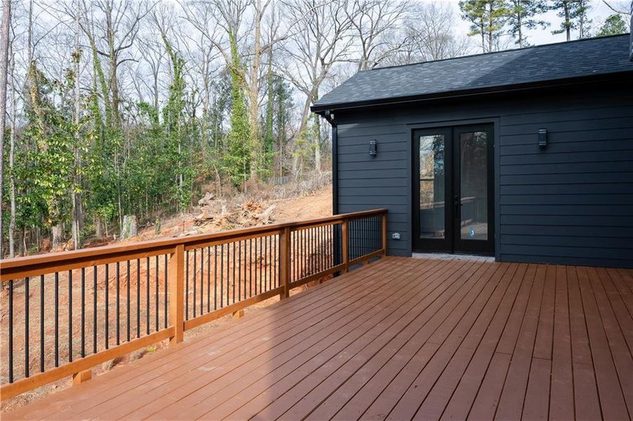 Exterior details and patio area of a home in , Atlanta (Image 29).