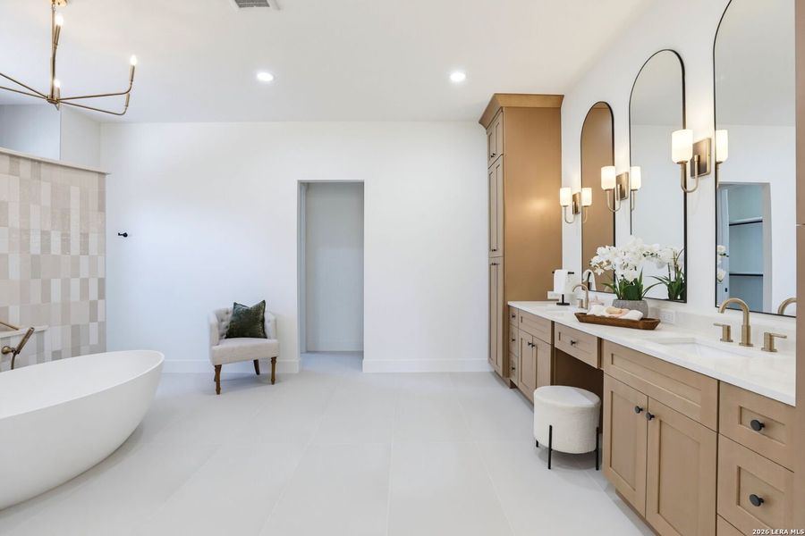 Furnished interior view inside a new home in , Bulverde (Image 32).