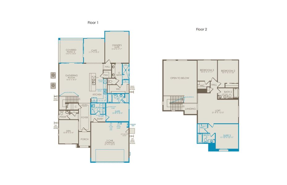 2D floor plan layout of this home in Artisan at Asante, Surprise, AZ (Image 3). 2D floor plan layout of this home in Artisan at Asante, Surprise, AZ (Image 3).