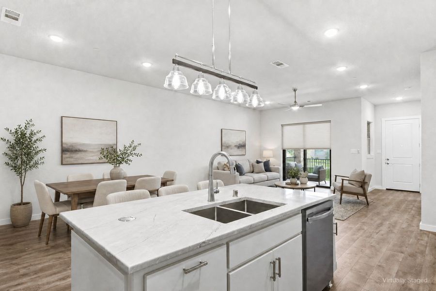 Furnished interior view inside a new home in Woodbridge Villas, Wylie (Image 11).