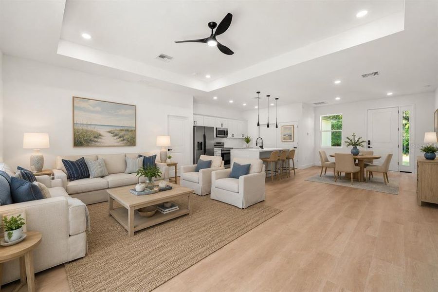 Furnished interior view inside a new home in , Sebring (Image 15). Furnished interior view inside a new home in , Sebring (Image 15).