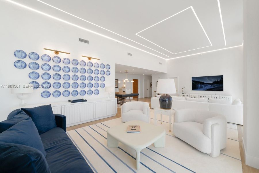 Furnished interior view inside a new home in , Miami (Image 33).