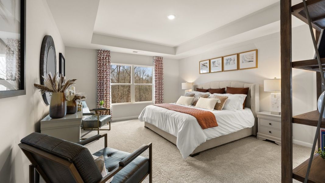 Representative furnished interior of a home built from the Stratford by D.R. Horton in Echo Glen, Stockbridge (Image 15).