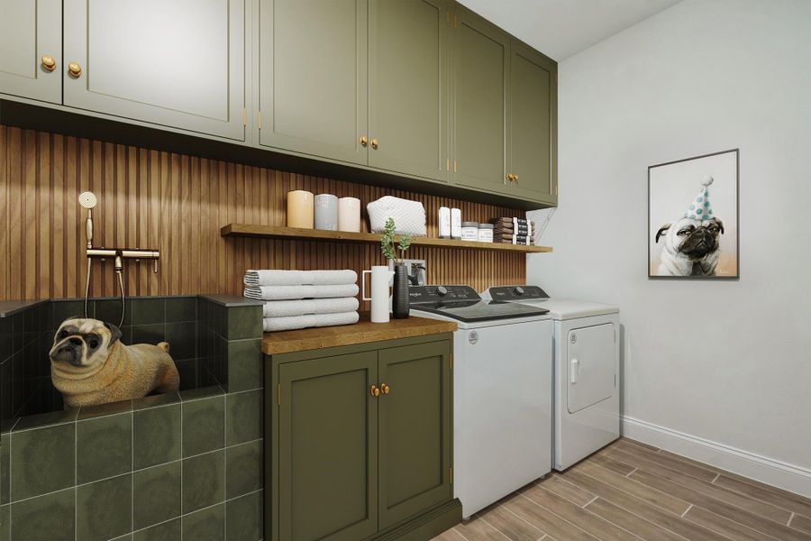 virtually staged laundry room virtually staged laundry room