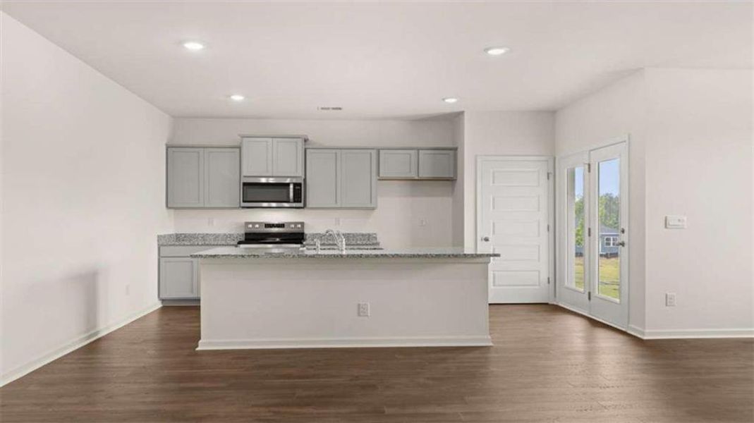 Furnished interior view inside a new home in Champion's Run, Lithonia (Image 9).