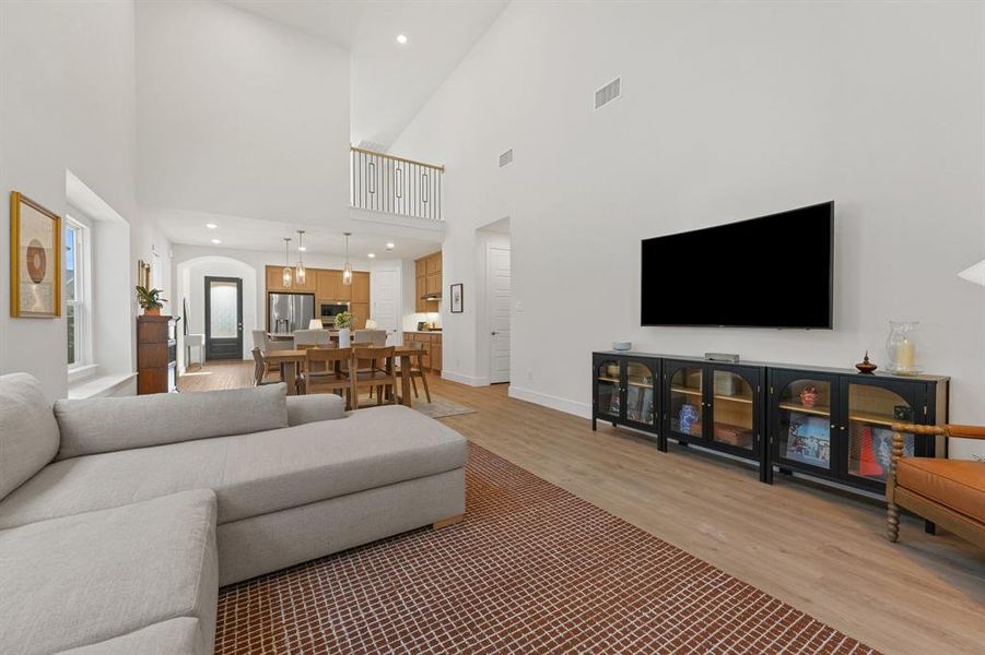 Furnished interior view inside a new home in Pecan Square, Northlake (Image 29). Furnished interior view inside a new home in Pecan Square, Northlake (Image 29).
