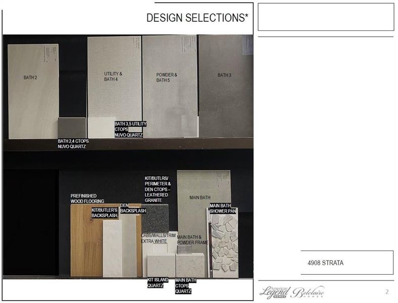 Design selections for 4908 Strada - Representative photo