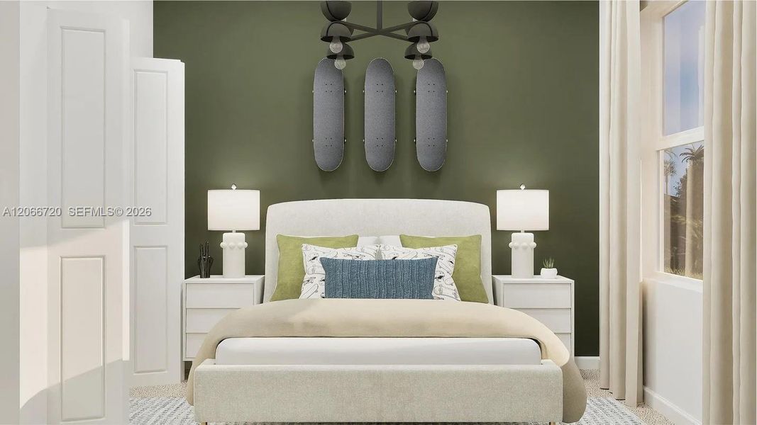 Furnished interior view inside a new home in Coral Landings, Miami (Image 9).