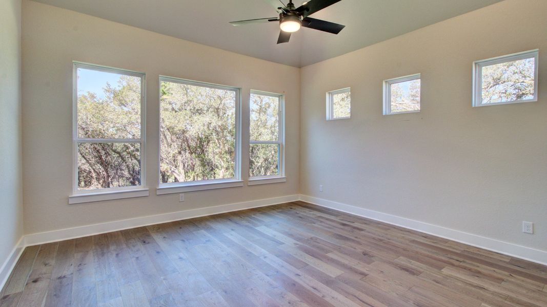 Furnished interior view inside a new home in Verandas at the Rim, San Antonio (Image 22). Furnished interior view inside a new home in Verandas at the Rim, San Antonio (Image 22).
