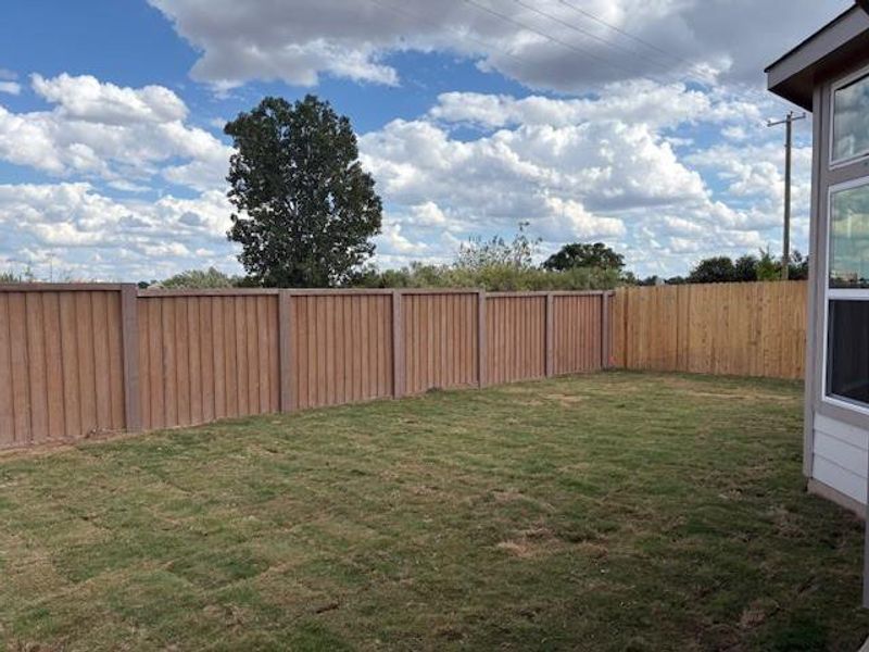 View of fenced backyard View of fenced backyard