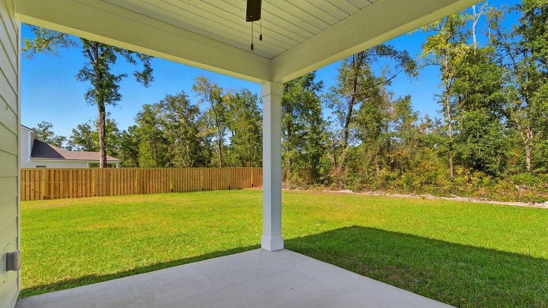 Exterior details and patio area of a home in Greystone, Crawfordville (Image 2). Exterior details and patio area of a home in Greystone, Crawfordville (Image 2).