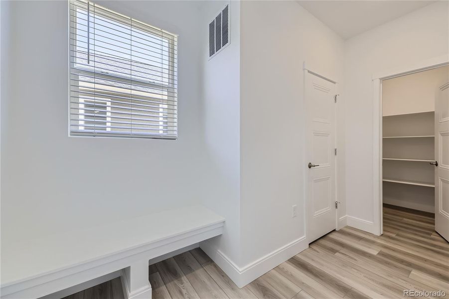 Mudroom w/extra closet
