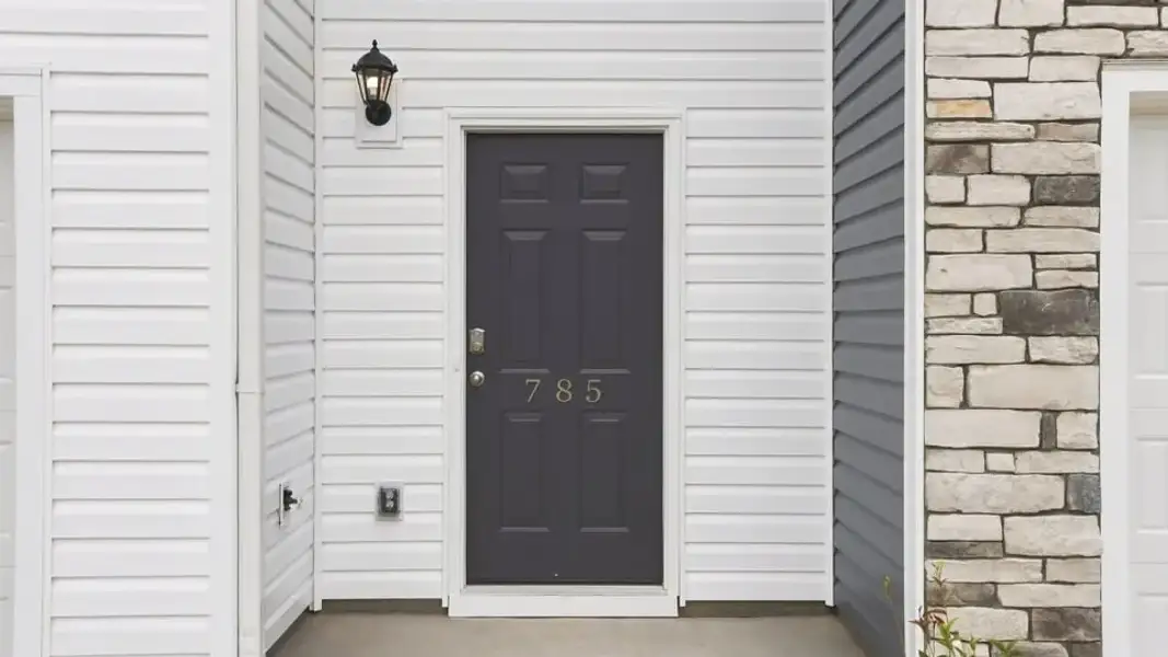 Exterior details and patio area of a home in Covington Village, Greer (Image 3).