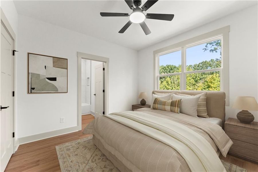 Furnished interior view inside a new home in , Baldwin (Image 45).