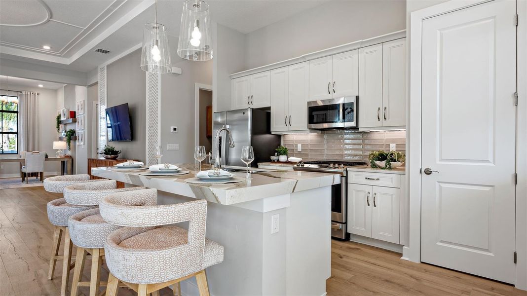 Furnished interior view inside a new home in Cresswind Palm Beach at Westlake, Westlake (Image 12).