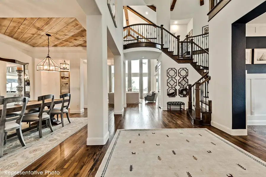 Furnished interior view inside a new home in Park Place, Prosper (Image 7). Furnished interior view inside a new home in Park Place, Prosper (Image 7).