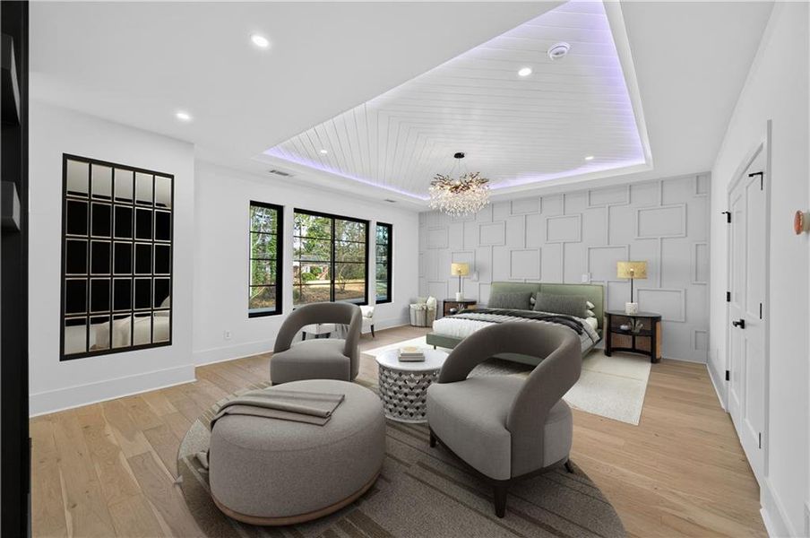 Furnished interior view inside a new home in , Atlanta (Image 7).