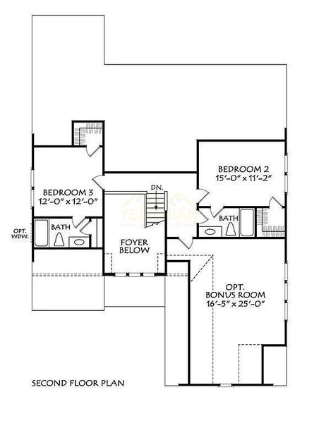 2D floor plan layout of this home in , Dawsonville, GA (Image 6).