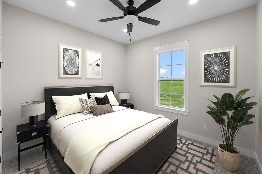 Furnished interior view inside a new home in , Point (Image 20).