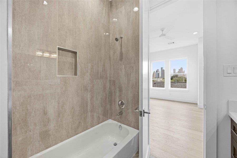 Furnished interior view inside a new home in , Houston (Image 23).