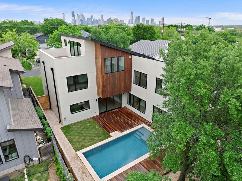 Front exterior of a new home in , Austin, TX, highlighting curb appeal (Image 21).