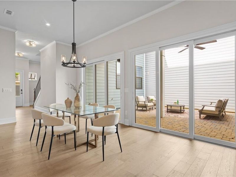 Furnished interior view inside a new home in The Village at Towne Lake, Woodstock (Image 36).