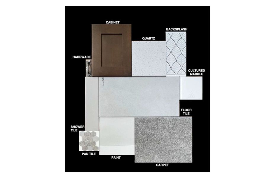 Sample of building materials used in homes in Artisan at Asante, Surprise (Image 33).